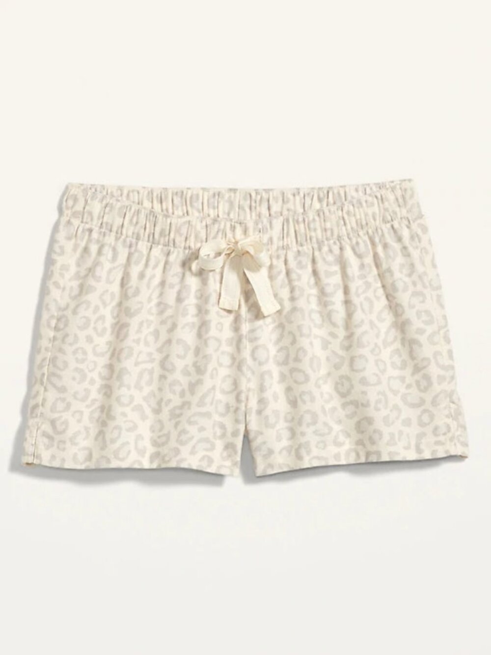 NWT Old Navy Flannel Pajama Shorts Boxer Sleep Lounge Snow Leopard Women X-Large